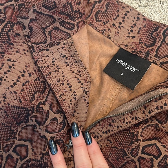 Nana Judy Matira Pant Tan Python - Picture 4 of 5